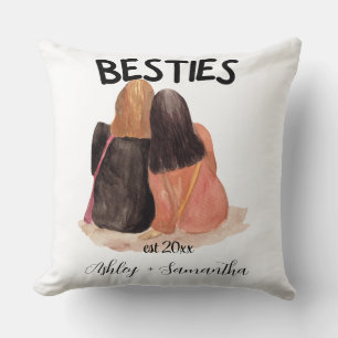 Gepersonaliseerde beste vriend beste vriendschap kussen