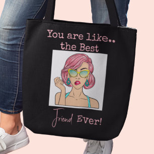 Gepersonaliseerde Beste Vriend Crossbody Canvas ta Draagtas