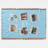 Gepersonaliseerde beste vrienden 6 Foto Aangepast  Deken (Voorkant)