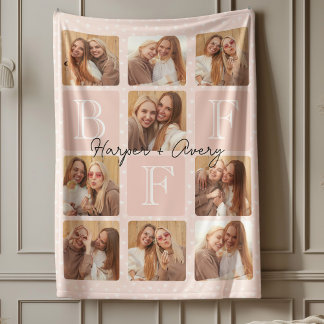 Gepersonaliseerde beste vrienden voor altijd 9 Fot Fleece Deken