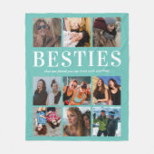 Gepersonaliseerde Bestie Gift | Beste vriend Fleece Deken (Voorkant)