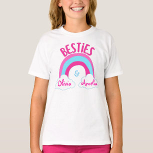 Gepersonaliseerde Besties BFF Beste vrienden T-Shi T-shirt