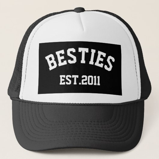 Gepersonaliseerde Besties Trucker Pet (Voorkant)