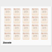 Gepersonaliseerde bewaar de datum stickers (Vel)
