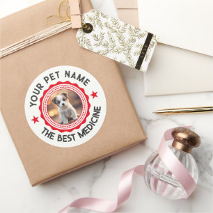 Gepersonaliseerde bewerkbare Pet Lovers Ronde Sticker