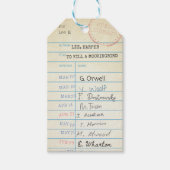 Gepersonaliseerde  bibliotheek Kaart Cadeaulabel (Voorkant)