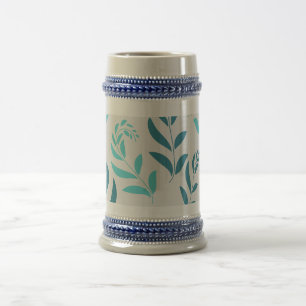 Gepersonaliseerde Bier Stein in wit/goud of grijs/ Bierpul