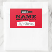 Gepersonaliseerde bierflesetiket Stickers (Tas)