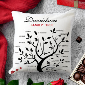 Gepersonaliseerde Big Family Tree (20 namen) Kussen