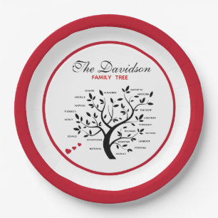 Gepersonaliseerde Big Family Tree (20 namen) Papieren Bordje