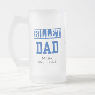 Gepersonaliseerde billet papa met sentimentele quo matglas bierpul