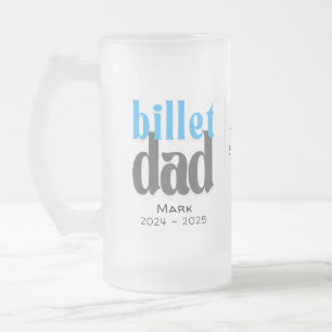 Gepersonaliseerde billet papa met sentimentele quo matglas bierpul