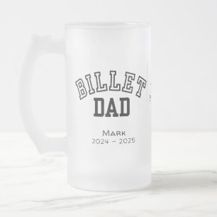 Gepersonaliseerde billet papa met sentimentele quo matglas bierpul