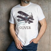 Gepersonaliseerde  Biplane Aviator Tri-Blend Shirt