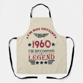 Gepersonaliseerde birthday rood blauw schort (Voorkant)