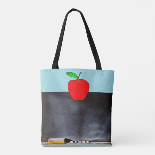 Gepersonaliseerde Blackboard-Canvas tas met de naa (Achterkant)