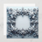 Gepersonaliseerde blanco Kaart Sjabloon - Silver G (Voorkant / Achterkant)