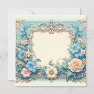 Gepersonaliseerde blanco Kaart Sjabloon - Uitnodig