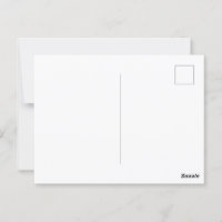 Gepersonaliseerde Blank Wit Briefkaart voor Berich