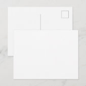 Gepersonaliseerde Blank Wit Briefkaart voor Berich (Voorkant / Achterkant)