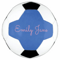 Gepersonaliseerde Blauw en Roze Script Naam Aangep