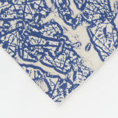 Gepersonaliseerde  Blauwe Boom Fleece Deken (Hoek)