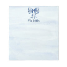 Gepersonaliseerde Blauwe Coquette Boog Nieuwe Lera