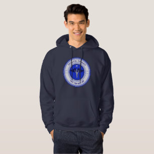 Gepersonaliseerde blauwe fysieke therapie Caduceus Hoodie