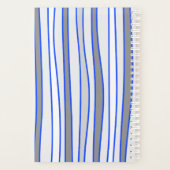 Gepersonaliseerde Blauwe & Grijze Hardcover Spiraa Planner (Achterkant)