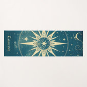 Gepersonaliseerde Blauwe Hemelse Yoga Mat (Voorkant (horizontaal))