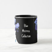  gepersonaliseerde blauwe irisbloemen mok (Midden)
