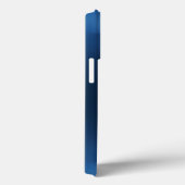 Gepersonaliseerde blauwe Radiale Textuur iphone 15 Case-Mate iPhone Case (Achterkant / Rechts)