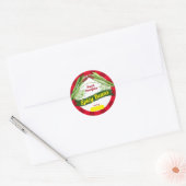 Gepersonaliseerde blikvangers ronde sticker (Envelop)