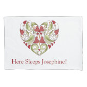 Gepersonaliseerde Bloed Hart Kussen Hoesjes Kussensloop (Voorkant-Links)