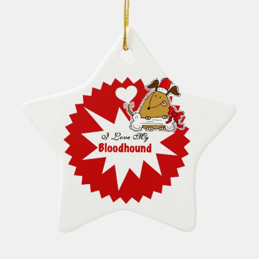 Gepersonaliseerde Bloedhond Keepomwille Ornament (Voorkant)