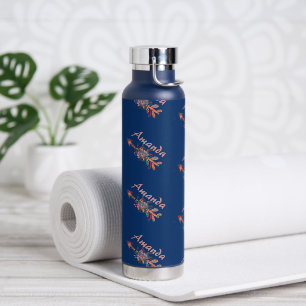 Gepersonaliseerde bloem pijlen waterfles