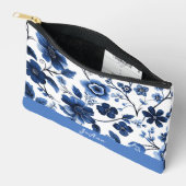 Gepersonaliseerde Bloemen Accessoire Make-up Bag Etui (Open)