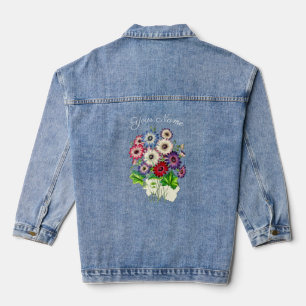 GEPERSONALISEERDE BLOEMEN BOEKET DENIM JACKET