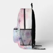 Gepersonaliseerde bloemen en hart bedrukte rugzak (Rechts)