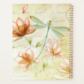 Gepersonaliseerde bloemen en libellen planner (Achterkant)