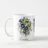 Gepersonaliseerde bloemen koffiemok (Links)