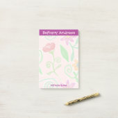  gepersonaliseerde Bloemen Notitieblok Post-it Not Post-it® Notes (Op bureau)