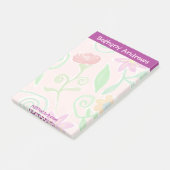  gepersonaliseerde Bloemen Notitieblok Post-it Not Post-it® Notes (Schuin)