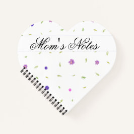 Gepersonaliseerde Bloemen Notitieboek Gift voor Ma