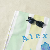 Gepersonaliseerde Bloemen Strandlaken (In situ)