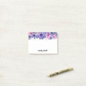 Gepersonaliseerde bloemenbloei post-it® notes (Op bureau)