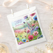 Gepersonaliseerde bloemenbruiloft gepersonaliseerd bedankzakje (Geknipt)