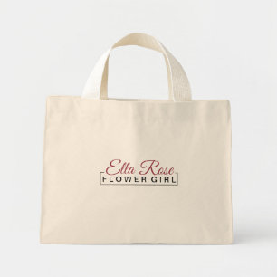 Gepersonaliseerde Bloemenmeisje Canvas tas – Sweet