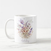 Gepersonaliseerde bloementante koffiemok (Links)