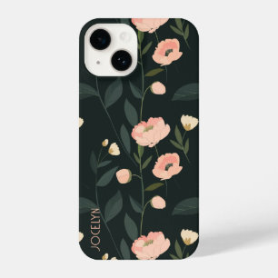 Gepersonaliseerde bloementelefoonhoes iPhone 14 hoesje